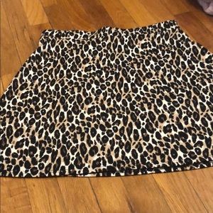 Cheetah high waisted skirt